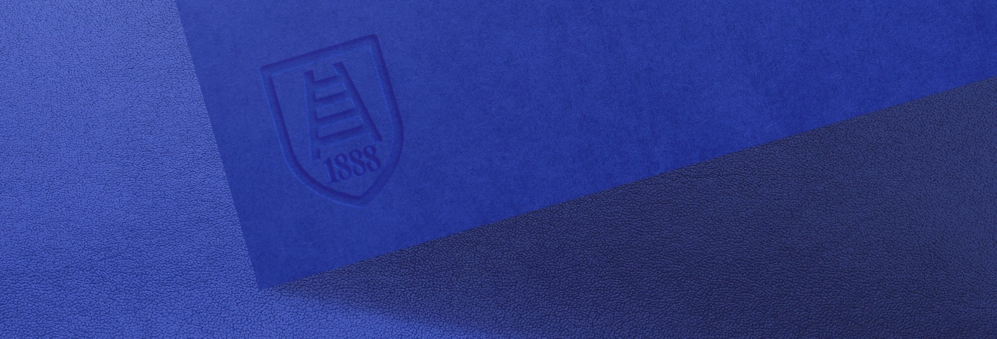 Papiers texturés bleus Fedrigoni, gaufrage 1888